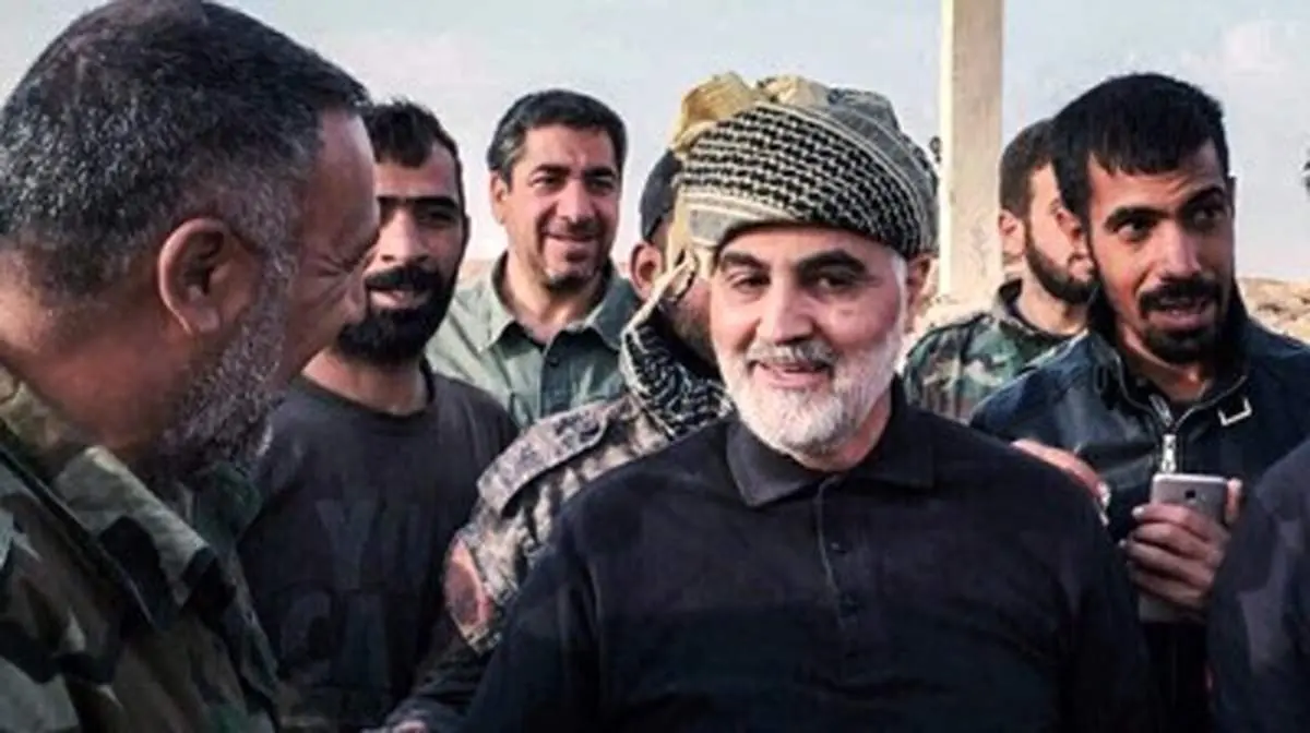 حضور سردار سلیمانی در شهر آزادشده البوکمال سوریه+فیلم