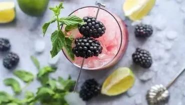 طرز تهیه موهیتو توت سیاه بهاری