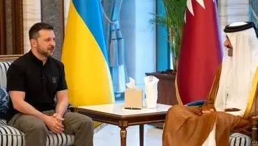 رئیس‌جمهور اوکراین با امیر قطر دیدار کردند