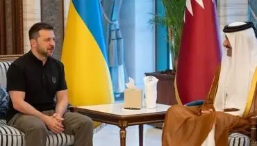 رئیس‌جمهور اوکراین با امیر قطر دیدار کردند