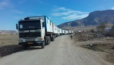 کانکس‌ها در راه مناطق زلزله‌زده+عکس