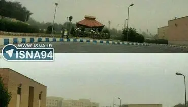 غلظت گرد و غبار اهواز ۲۳ برابر حد مجاز+عکس