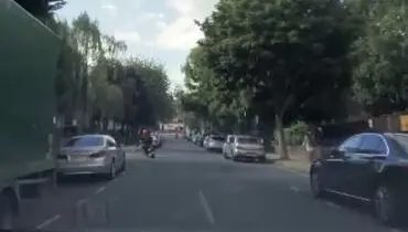 مرد قهرمان و بدشانسی سارق موتور سوار
