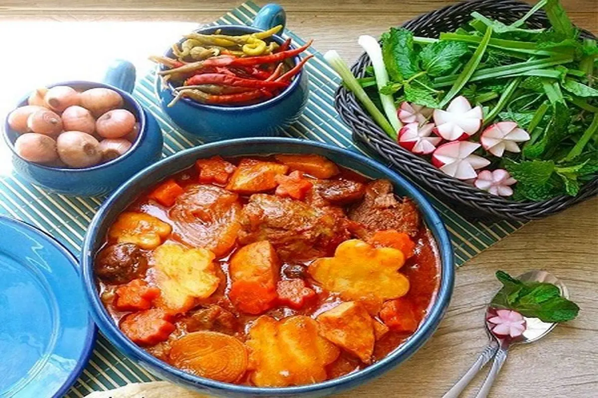 طرز تهیه تاس کباب خوشمزه و مقوی