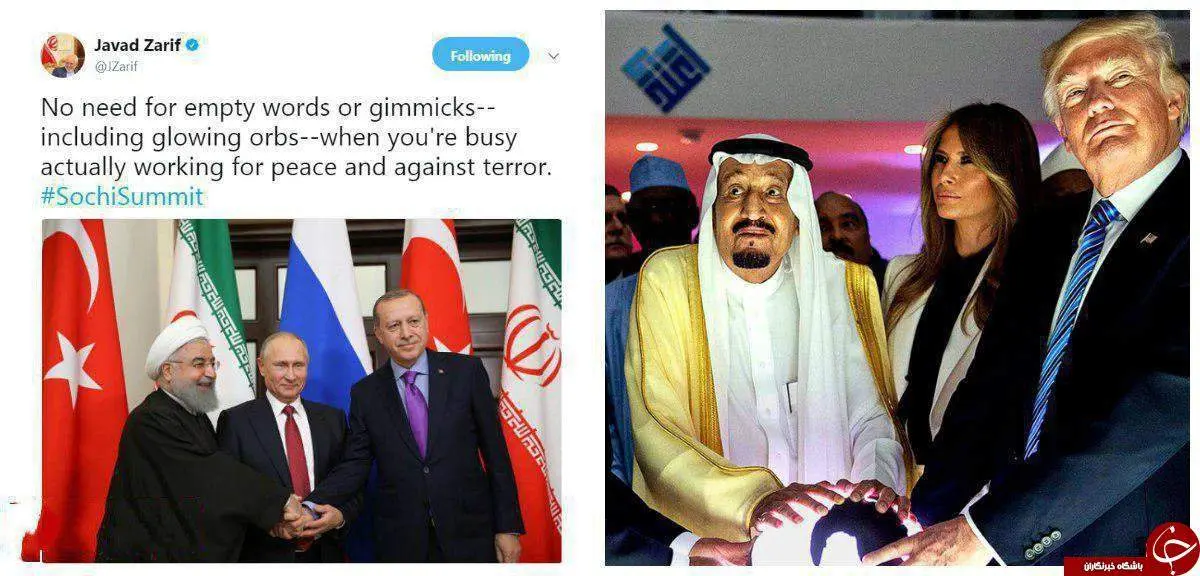 کنایه ظریف به سران عربستان و آمریکا