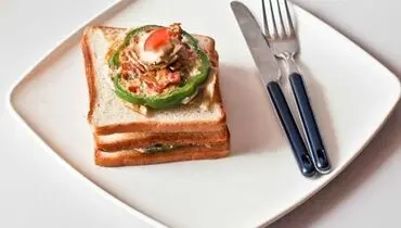 طرز تهیه ساندویچ تخم مرغ و سبزیجات