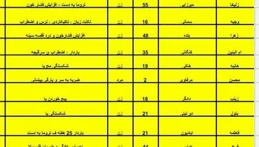 اسامی ۱۶ مصدوم زلزله در بوشهر