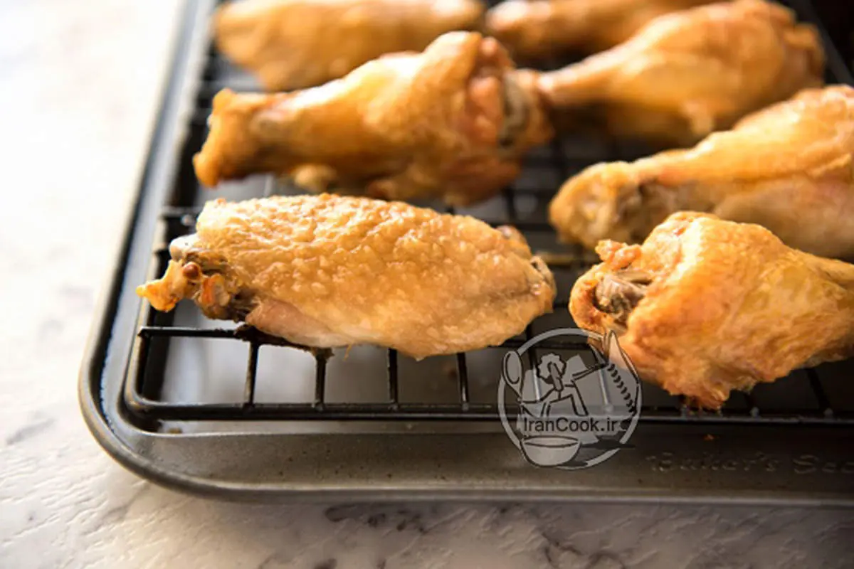 طرز تهیه بال مرغ ترد