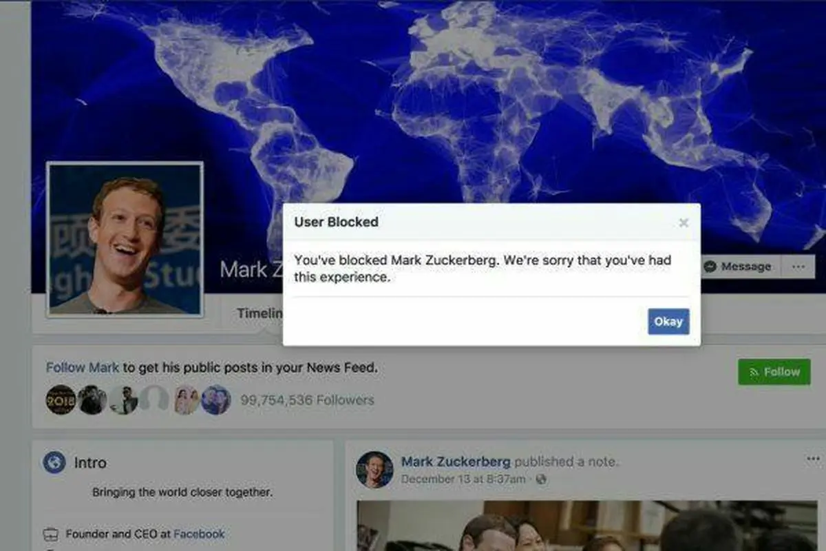 بلاک کردن مدیر فیسبوک ممکن شد!