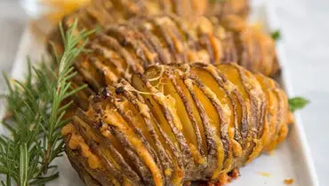 طرز تهیه سیب زمینی آکاردئونی