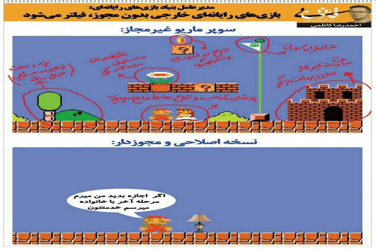 بازی‌های خارجی بدون مجوز فیلتر می‌شود