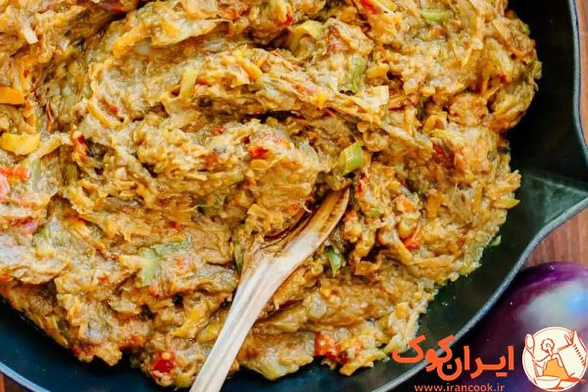 خوراک بادمجان غذایی فوق العاده لذیذ