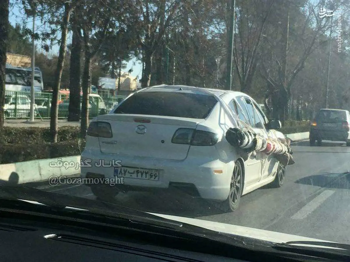 حمل بار با مزدا ۳ +عکس