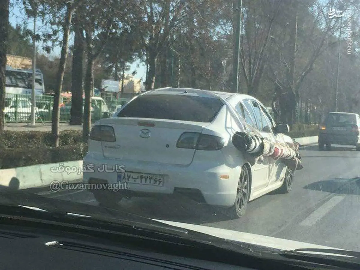حمل بار با مزدا ۳ +عکس