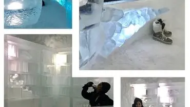 الناز شاكردوست در هتل يخى، در قطب شمال!