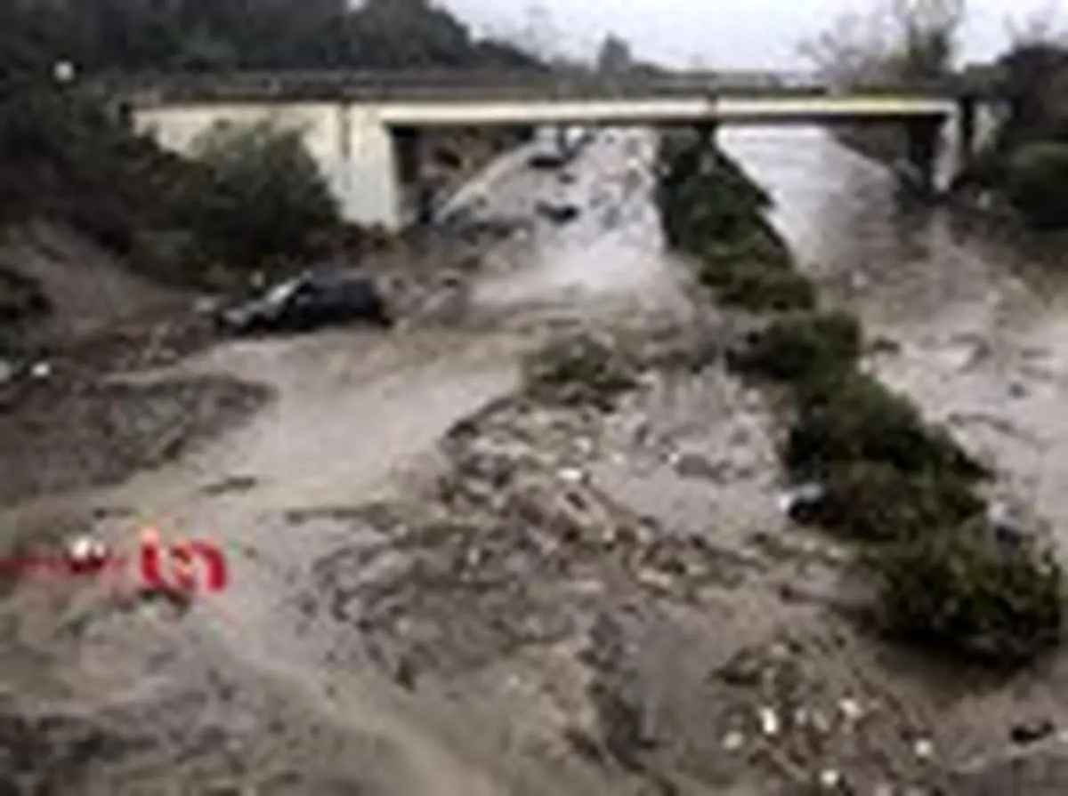 خسارت سیل و رانش زمین در ایالت کالیفرنیا