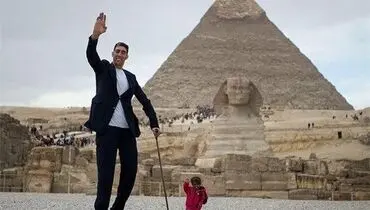 دیدار بلندترین مرد با کوتاه‌ترین زن جهان!