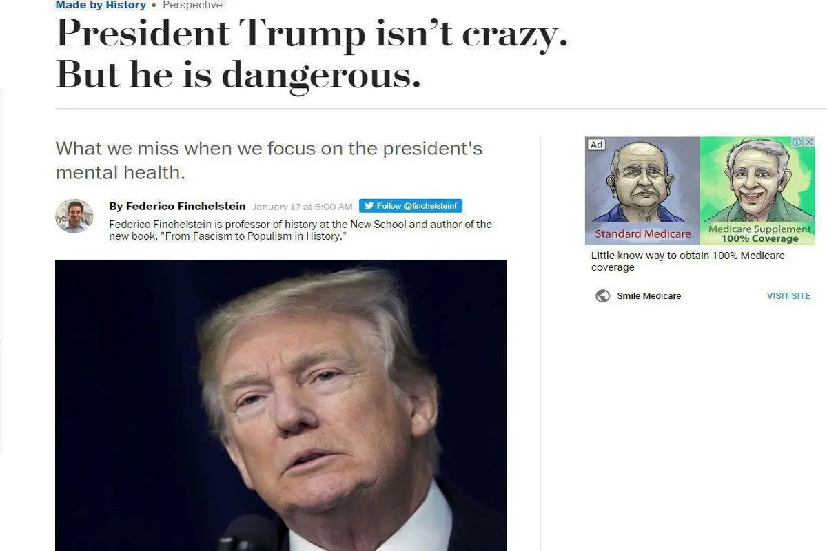 ترامپ دیوانه نیست اما خطرناک است