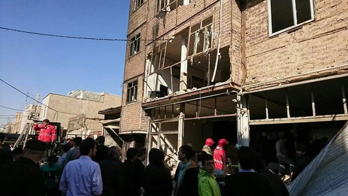 ۱۲ مصدوم بر اثر انفجار ساختمان مسکونی+عکس