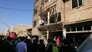 ۱۲ مصدوم بر اثر انفجار ساختمان مسکونی+عکس