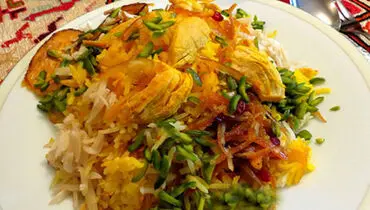 شیرین پلو با مرغ، غذای اعیانی