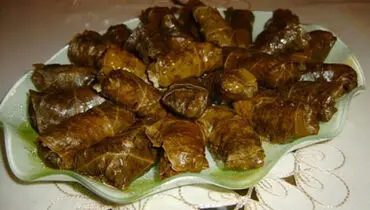 طرز تهیه دلمه برگ مو