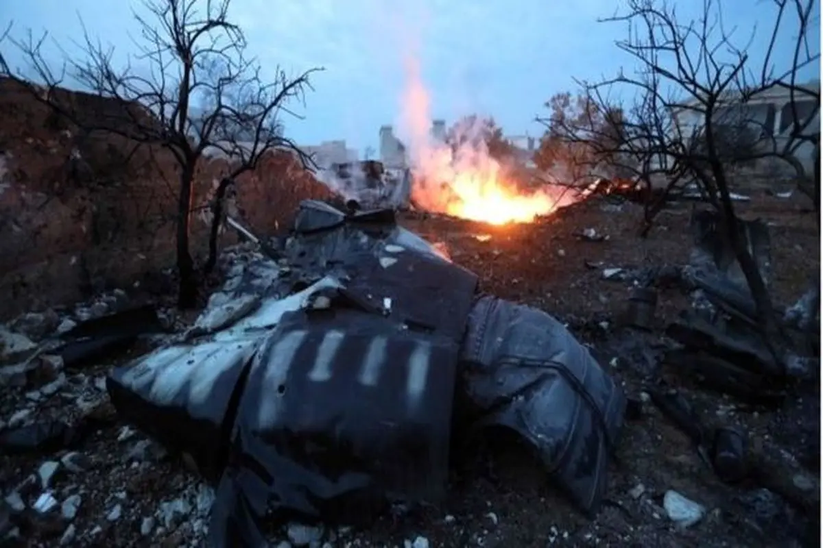 قتل خلبان پس از سرنگونی جنگنده روسی