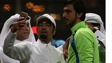 محبوبیت مهدی رحمتی در قطر +عکس
