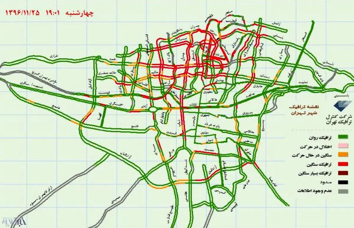 ترافیک عجیب در تهران +عکس