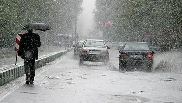 بارش برف و باران در ۱۴ استان