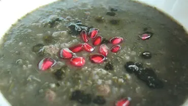 طرز تهیه آش انار با سبزیجات معطر