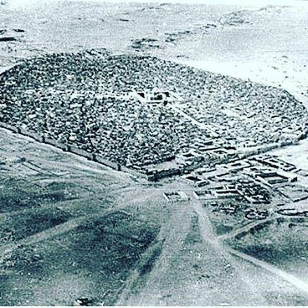 نقشه هوایی تهران در دوره قاجار +عکس