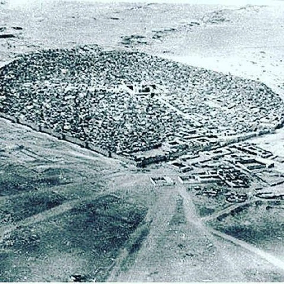نقشه هوایی تهران در دوره قاجار +عکس