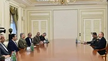دیدار وزیر دفاع با رییس جمهور آذربایجان+عکس