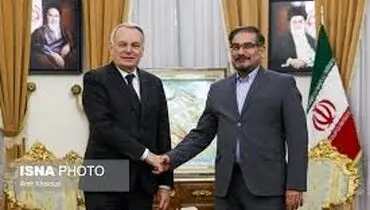 دیدار وزیر امور خارجه فرانسه با شمخانی