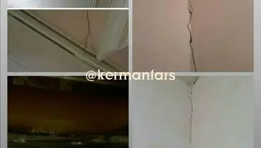تصاویری از خسارت زلزله در کهنوج کرمان