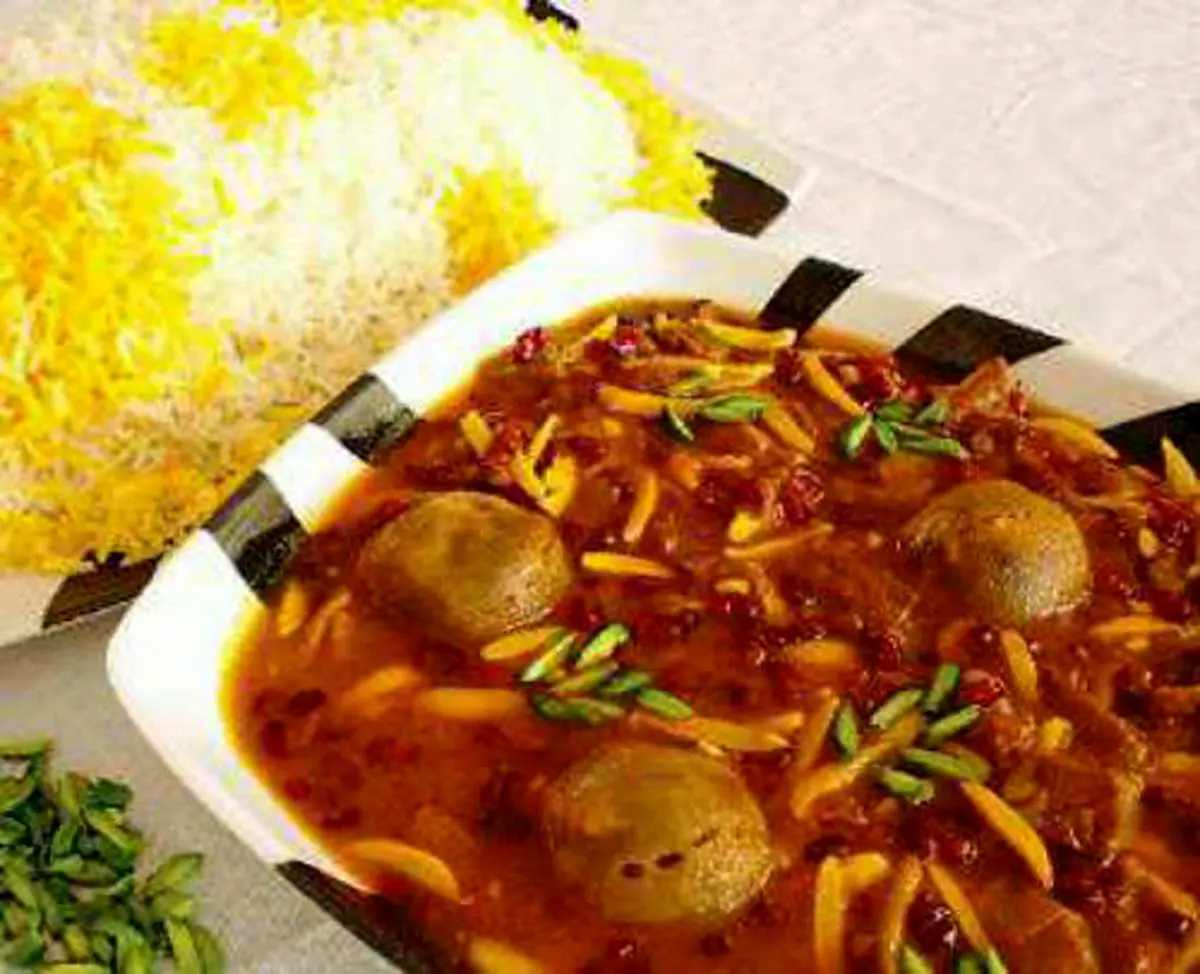 خورش خلال بادام کرمانشاهی