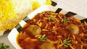 خورش خلال بادام کرمانشاهی
