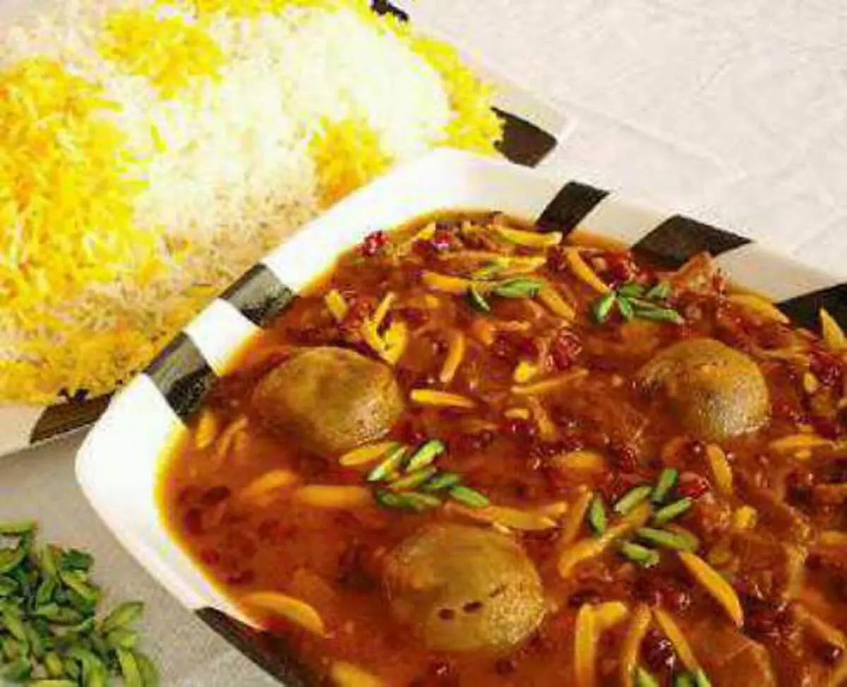خورش خلال بادام کرمانشاهی