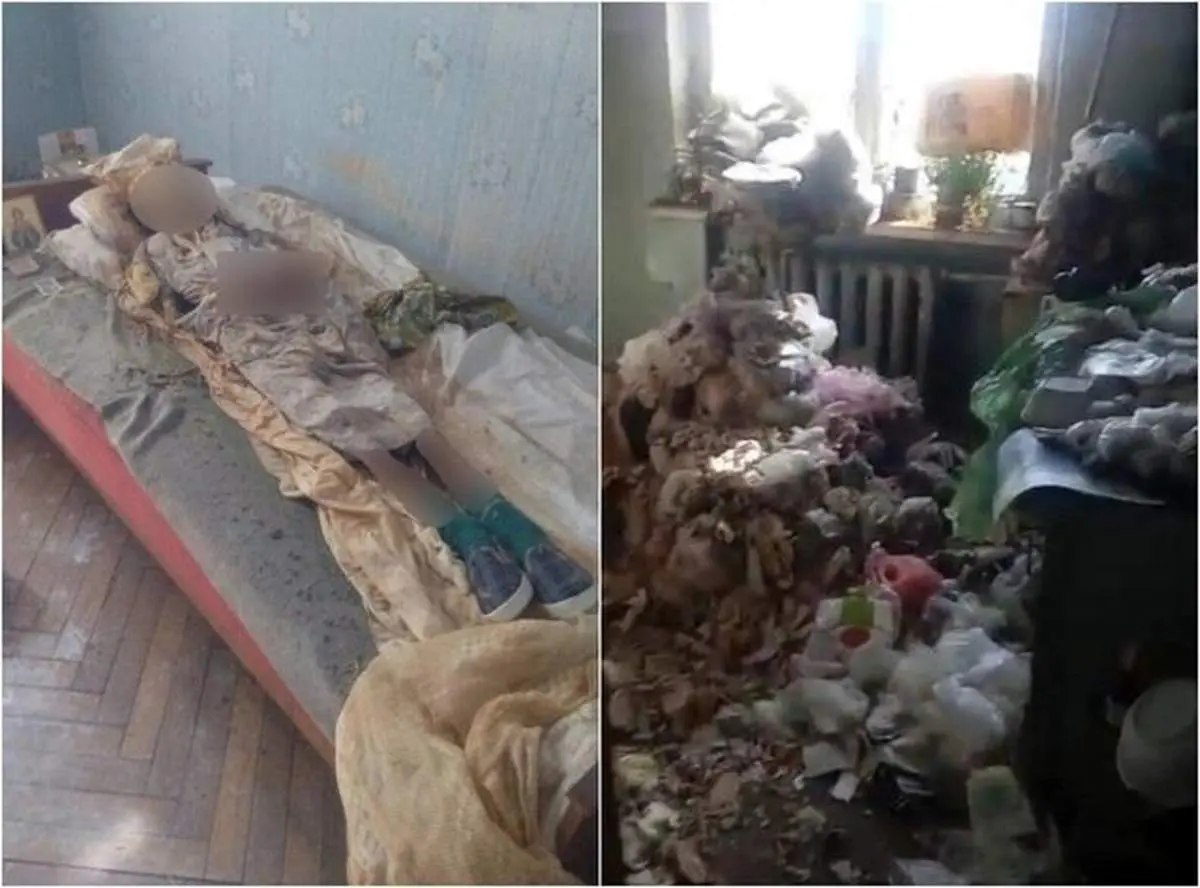 زندگی دختر معلول با مومیایی مادرش +عکس