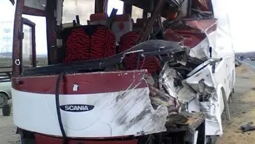 تصادف اتوبوس ارومیه - اهواز با یک کشته