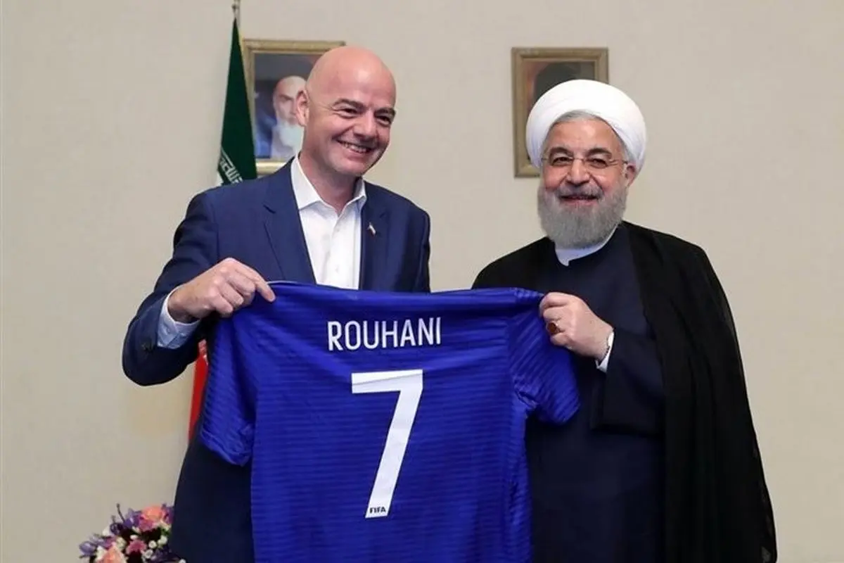 قول روحانی به رئیس فیفا برای ورود زنان به ورزشگاه‌ها