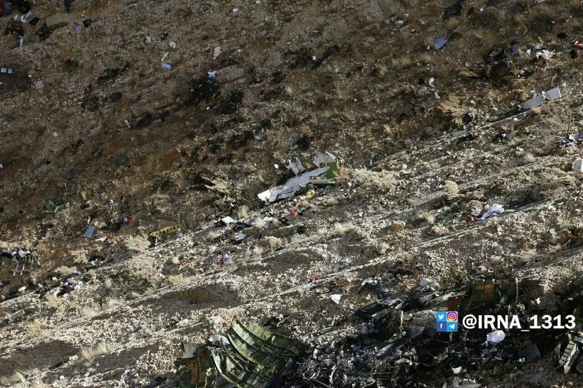اولین تصاویر از قطعات هواپیمای متلاشی شده ترکیه‌ای