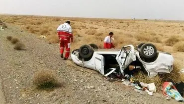 واژگونی مرگبار تیبا در جاده بجستان