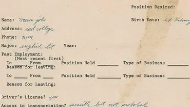 دستخط استیو جابز فروخته شد +عکس