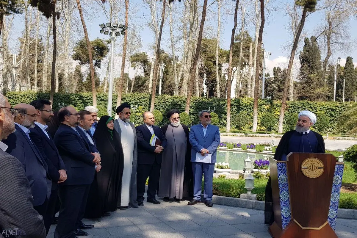 آخرین حضور روحانی در جلسات هیات دولت در سال ۹۶