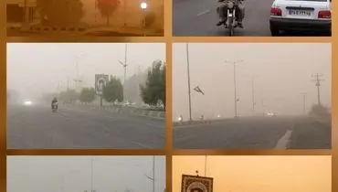 طوفان شن در شهر ریگان - کرمان +عکس
