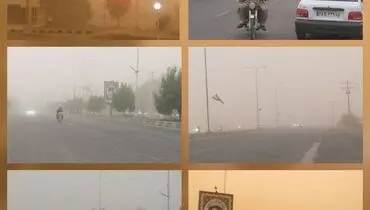 طوفان شن در شهر ریگان - کرمان +عکس