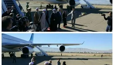 روحانی وارد کرمانشاه شد