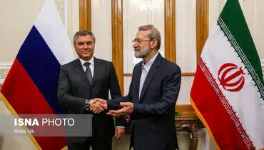 دیدار رئیس دومای دولتی روسیه با لاریجانی +عکس